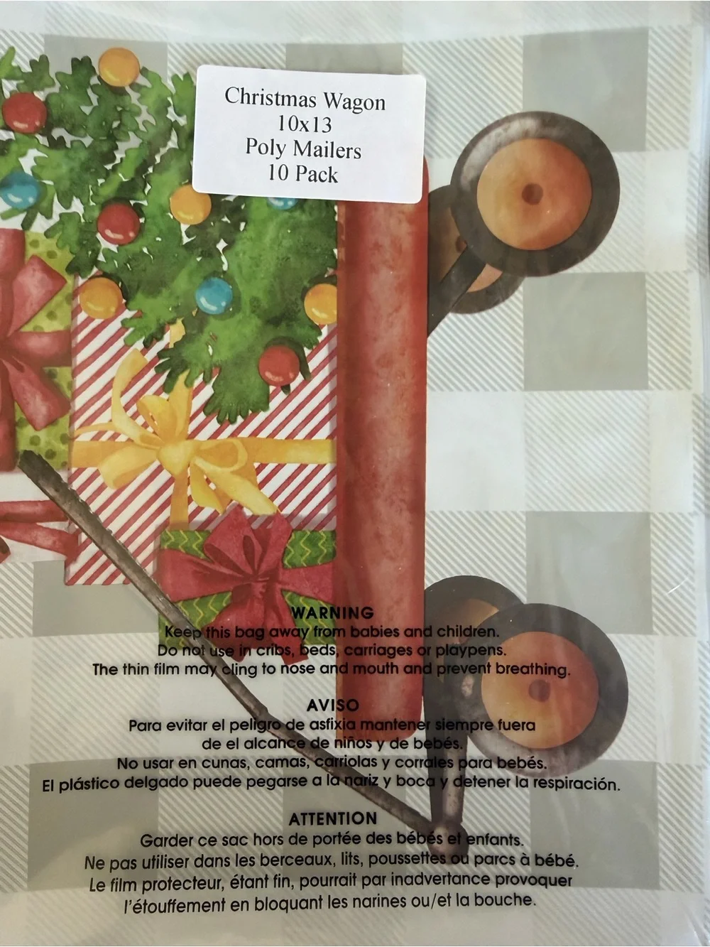 40 Assortment Holiday Poly Mailers New